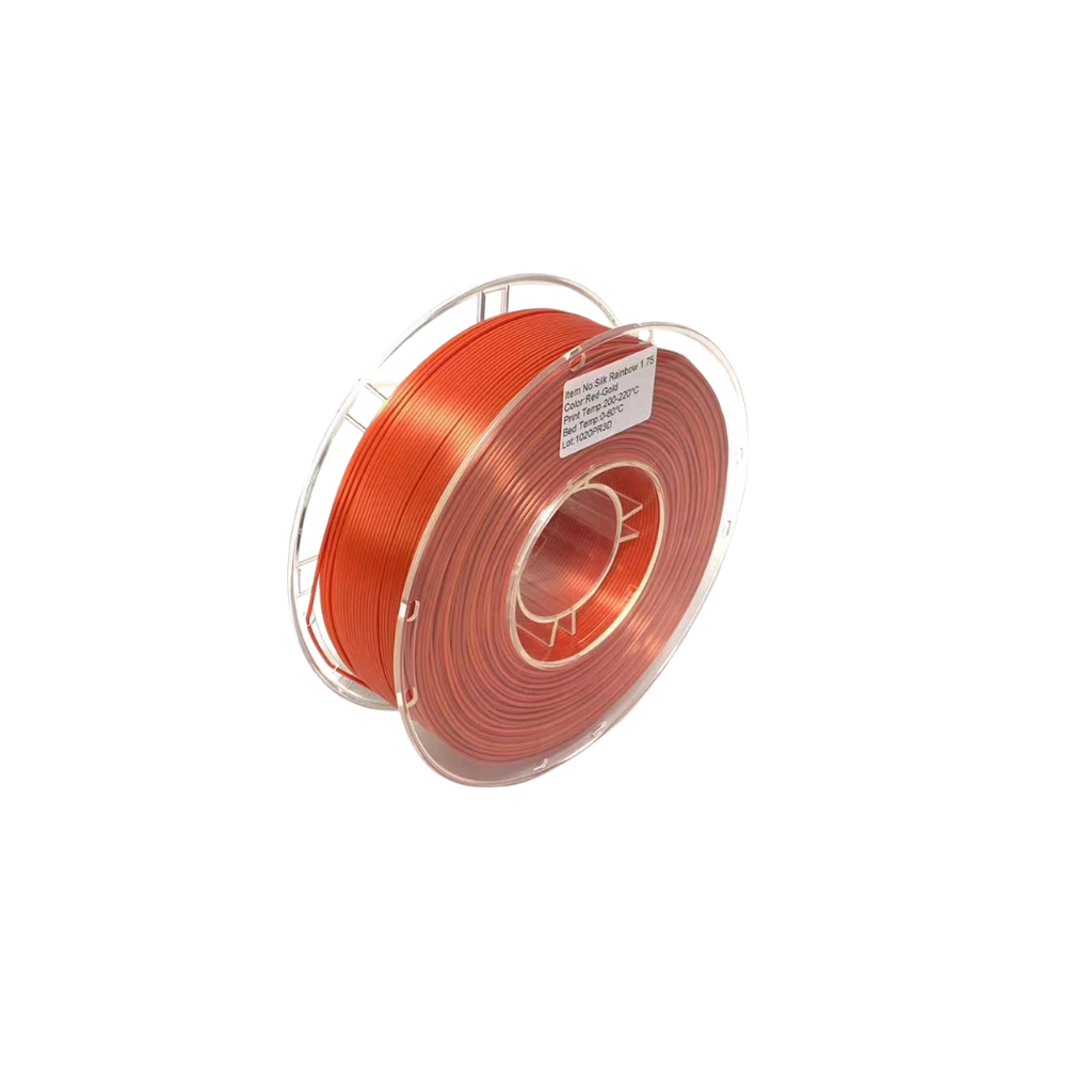 Willys 3D Filament PLA Silk Rainbow Red/Gold Rainbow