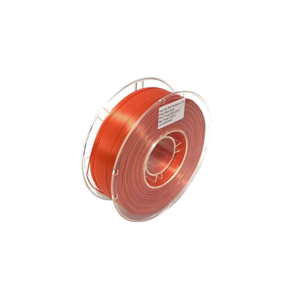 Willys 3D Filament PLA Silk Rainbow Red/Gold Rainbow