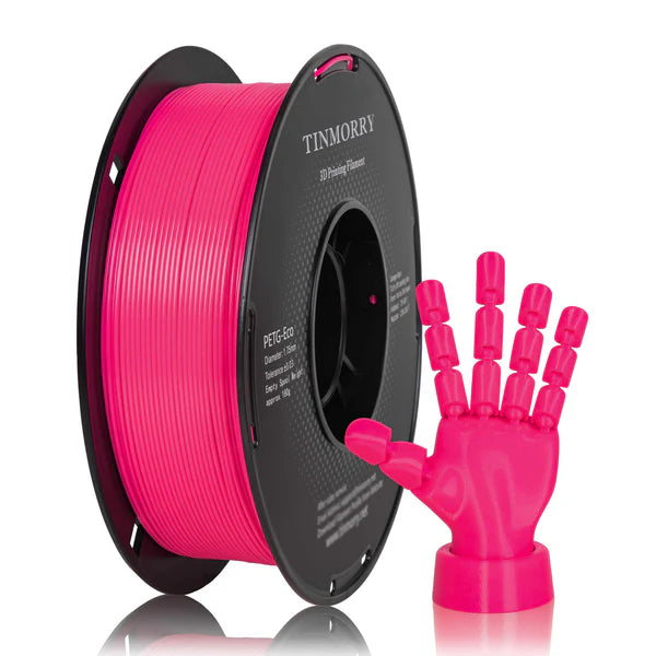 Tinmorry 3D Filament PETG Eco - Flourescent Rose Red
