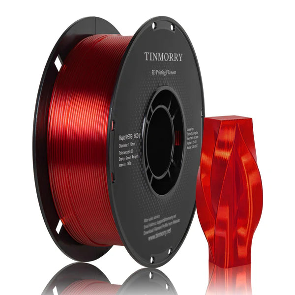 Tinmorry 3D Filament PETG Eco - Transparent Red