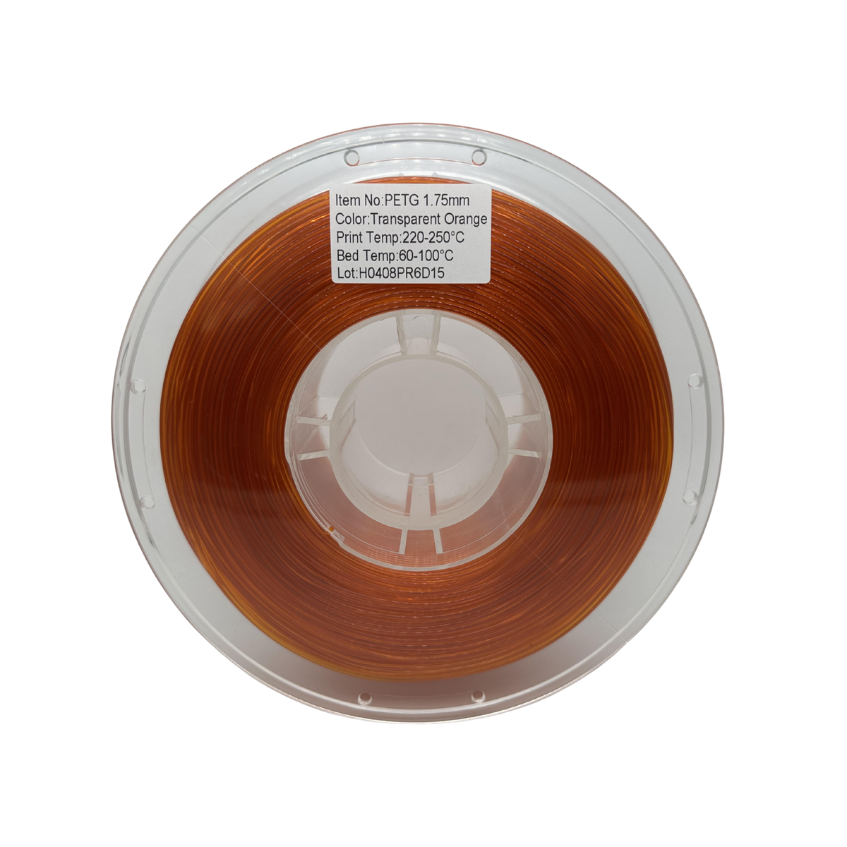 Willys 3D Printer Filament PETG - Transparent Orange