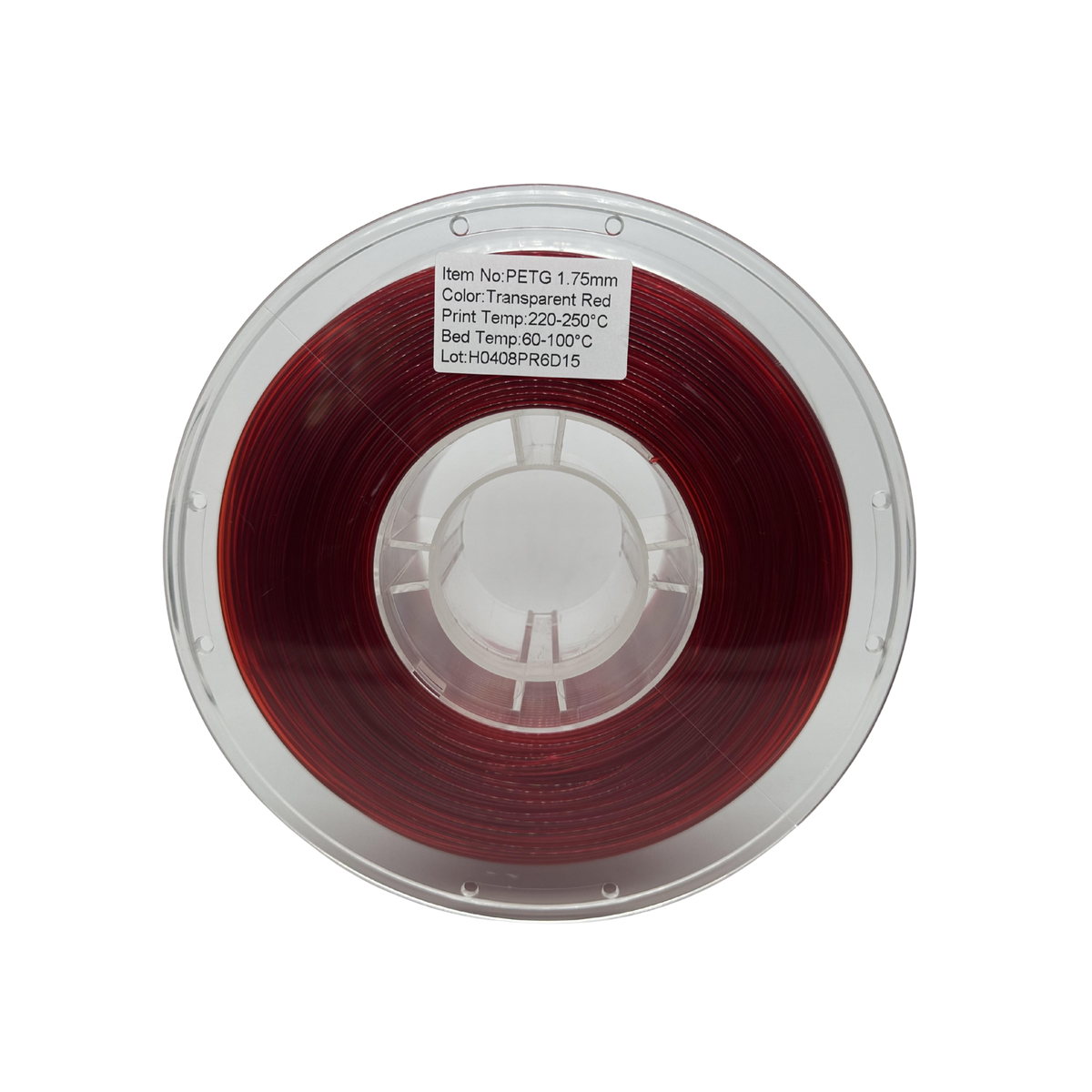 Willys 3D Printer Filament PETG - Transparent Red